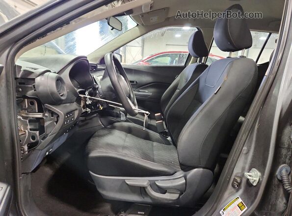 3N1CP5BVXNL500873 2022 NISSAN KICKS Gray Widok wnętrza z przodu