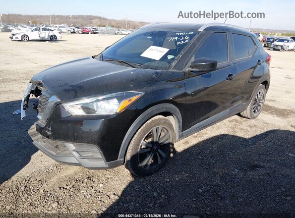 3N1CP5CV2LL529781 2020 NISSAN KICKS Black Առջևի ձախ երեք քառորդ տեսարան
