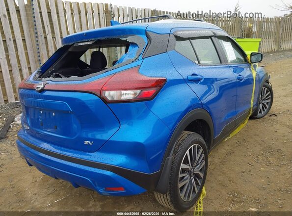 3N1CP5CV7PL505837 2023 NISSAN KICKS Blue Задня права чверть