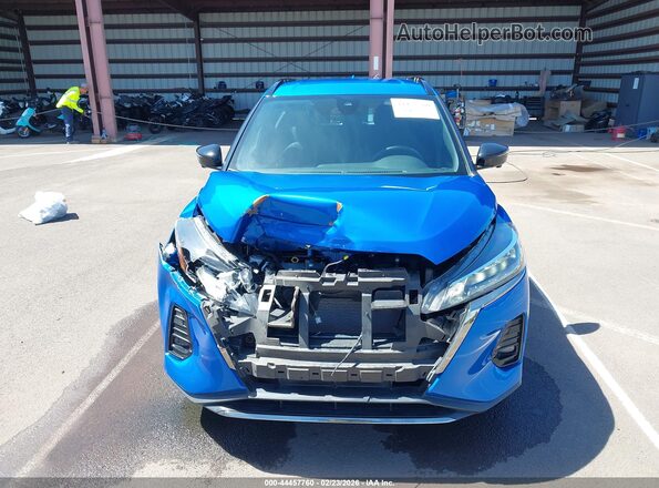 3N1CP5DV2RL485689 2024 NISSAN KICKS Blue Սարքավորումների վահանակի տեսք
