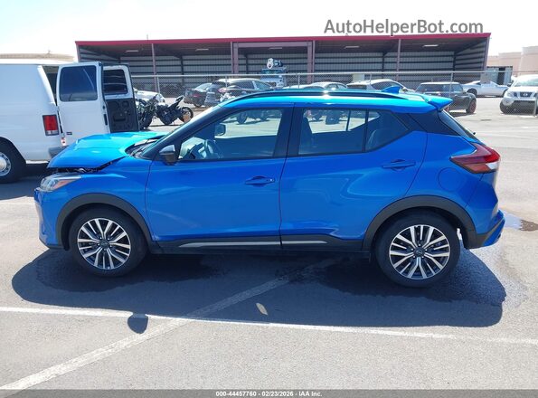 3N1CP5DV2RL485689 2024 NISSAN KICKS Blue Սալոնի 360 աստիճան տեսք