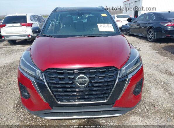 3N1CP5DV3ML475066 2021 NISSAN KICKS Burgundy ხელსაწყოთა პანელის ხედი