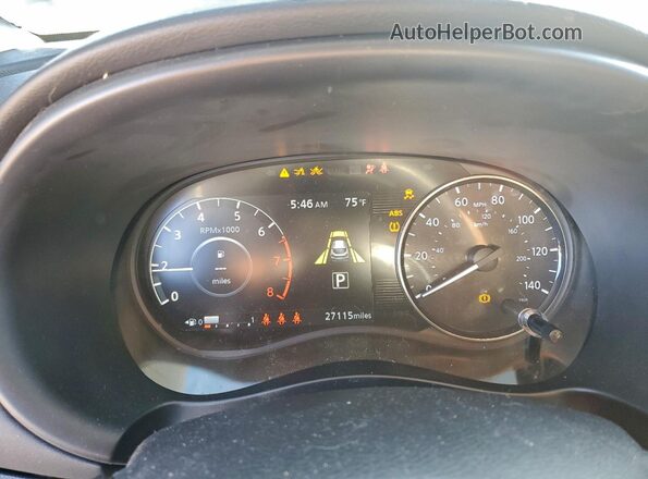 3N1CP5DV9NL491192 2022 NISSAN KICKS Gray Vista del cuadro de instrumentos