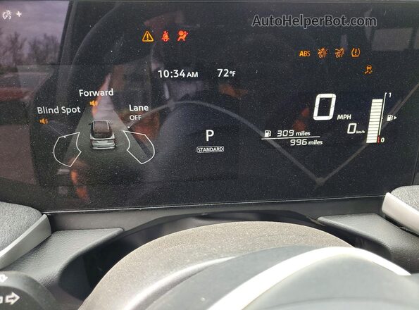 3N8AP6CE7TL346147 2026 NISSAN KICKS Brown Widok zestawu wskaźników