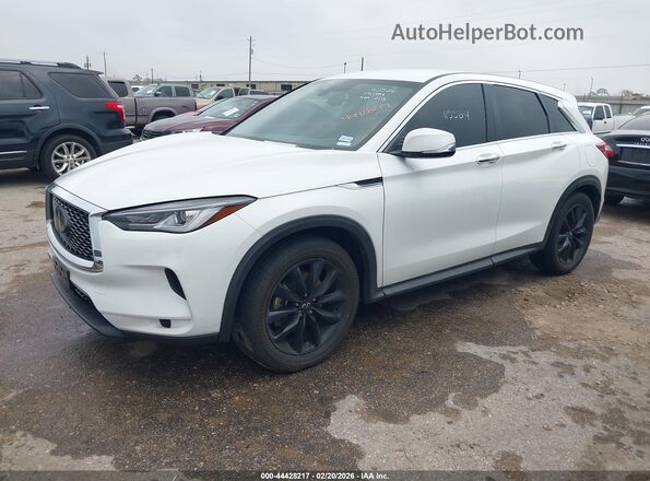 3PCAJ5AA6NF115524 2022 INFINITI QX50 White Front left