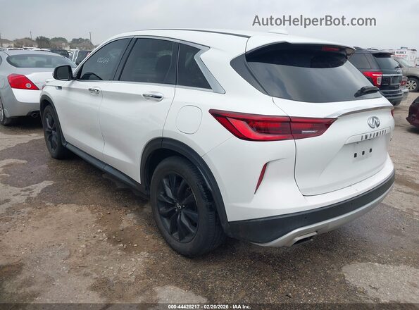 3PCAJ5AA6NF115524 2022 INFINITI QX50 White Rear left