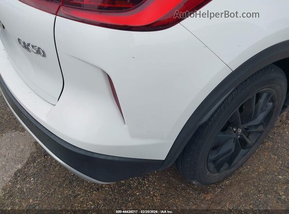 3PCAJ5AA6NF115524 2022 INFINITI QX50 White Front view