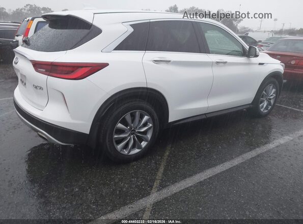 3PCAJ5AB4NF118544 2022 INFINITI QX50 White უკანა მარჯვენა