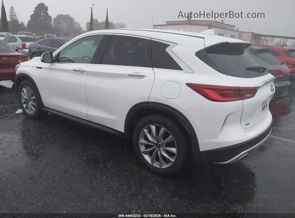 3PCAJ5AB4NF118544 2022 INFINITI QX50 White უკანა მარცხენა