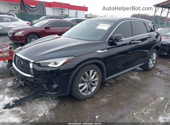 3PCAJ5AB5NF111988 2022 INFINITI QX50 Black Передня ліва чверть