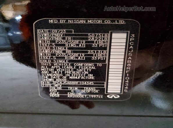 3PCAJ5AB8RF104345 2024 INFINITI QX50 Black Вид підкапотного простору
