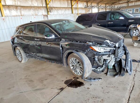 3PCAJ5AB8RF104345 2024 INFINITI QX50 Black Передня права чверть