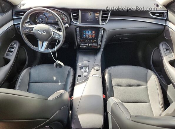 3PCAJ5BB6NF105972 2022 INFINITI QX50 Gray Вид панелі приладів