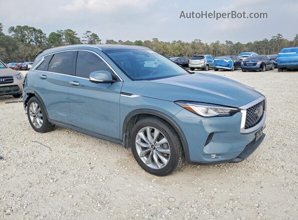 3PCAJ5CA2NF110463 2022 INFINITI QX50 Blue წინა მარჯვენა