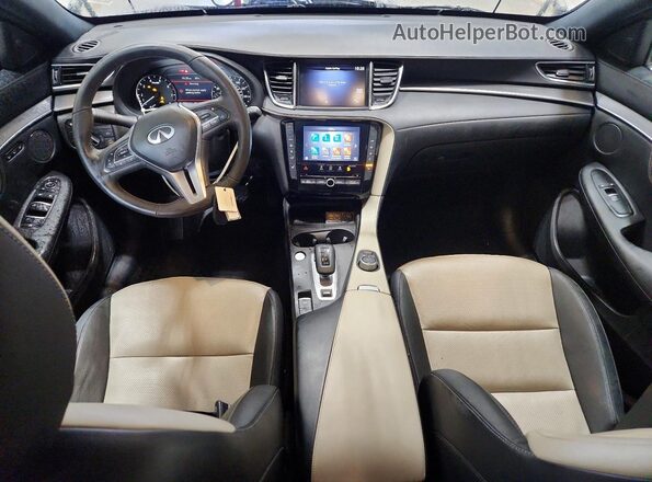 3PCAJ5JR3RF108400 2024 INFINITI QX55 White Առջևի վահանակի տեսք