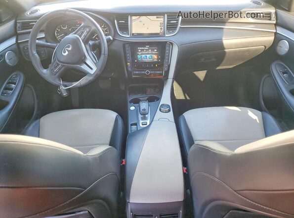 3PCAJ5KR2RF101730 2024 INFINITI QX55 White Dashboard view