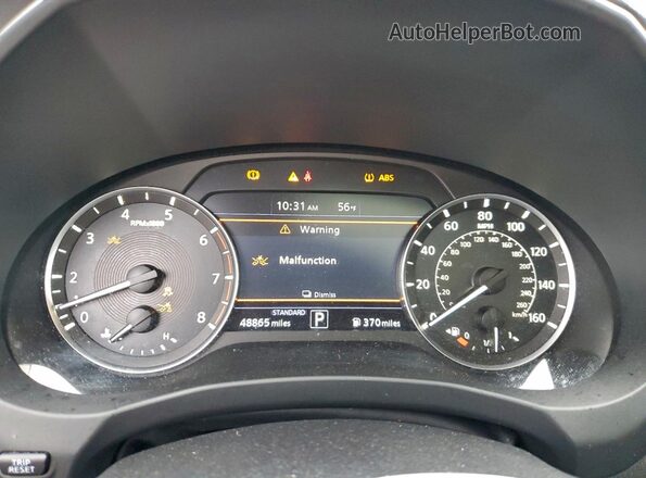 3PCAJ5M30LF106277 2020 INFINITI QX50 Black ხელსაწყოთა პანელის ხედი