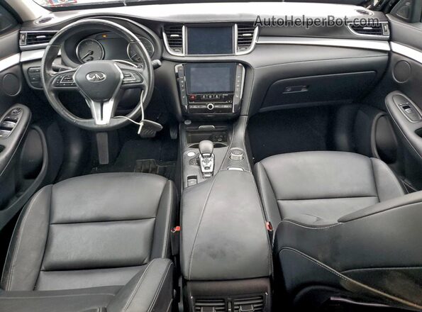 3PCAJ5M30LF106277 2020 INFINITI QX50 Black წინა პანელის ხედი