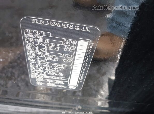 3PCAJ5M37KF120899 2019 INFINITI QX50 Black Вид підкапотного простору