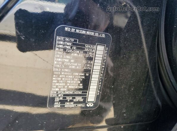 3PCAJ5M39KF143763 2019 INFINITI QX50 Black 