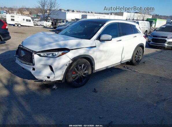 3PCAJ5M39LF104561 2020 INFINITI QX50 Белый Передняя левая четверть