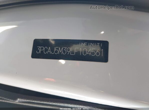 3PCAJ5M39LF104561 2020 INFINITI QX50 Белый Вид подкапотного пространства