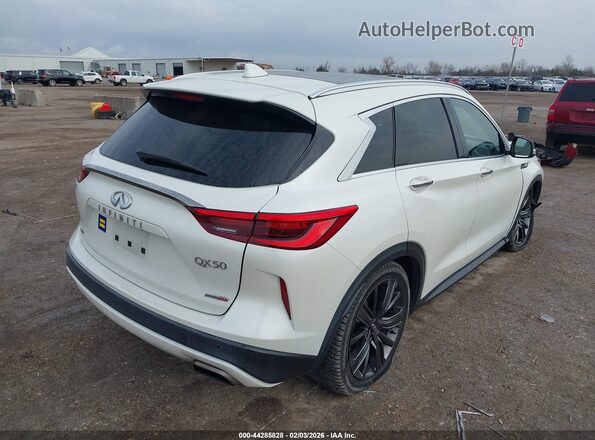 3PCAJ5M39LF106603 2020 INFINITI QX50 White უკანა მარჯვენა