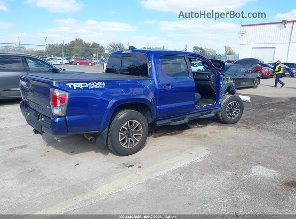 3TMCZ5AN2NM469914 2022 TOYOTA TACOMA Синий Задняя правая четверть