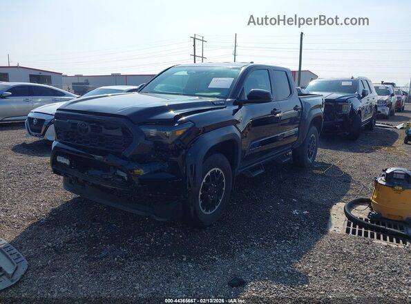 3TYLC5LN4RT013891 2024 TOYOTA TACOMA HYBRID Black წინა მარცხენა ხედი სამი მეოთხედიდან