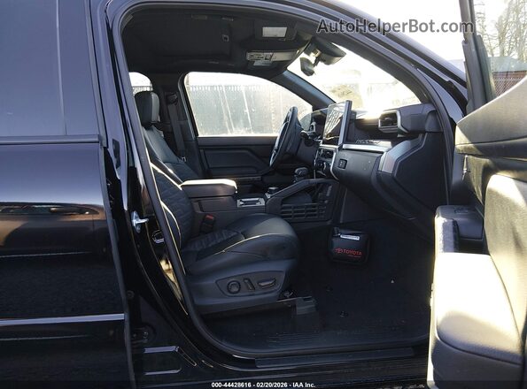 3TYLC5LN8ST026536 2025 TOYOTA TACOMA HYBRID Black Widok wnętrza z przodu
