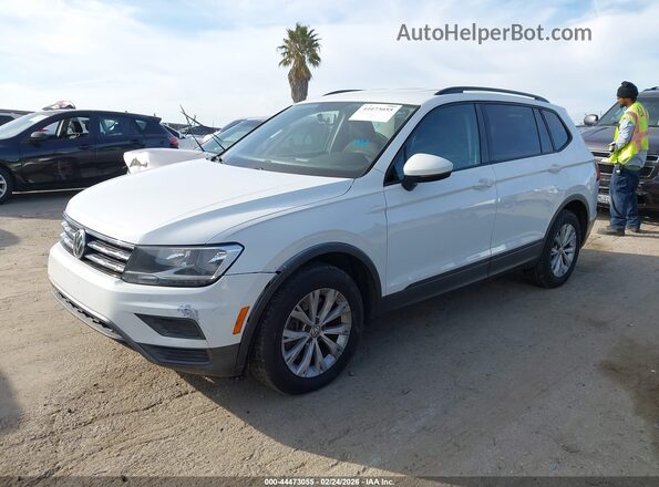 3VV1B7AX2KM078557 2019 VOLKSWAGEN TIGUAN White Առջևի ձախ երեք քառորդ տեսարան