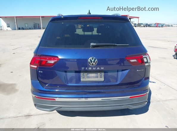3VV2B7AX6NM007421 2022 VOLKSWAGEN TIGUAN Blue 