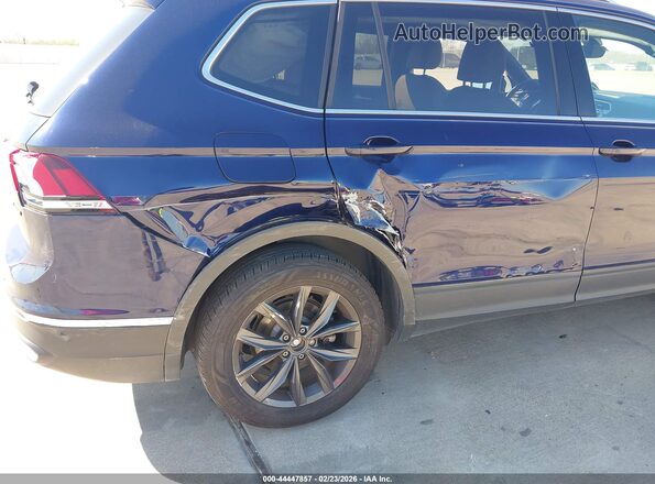 3VV2B7AX6NM007421 2022 VOLKSWAGEN TIGUAN Blue Front view