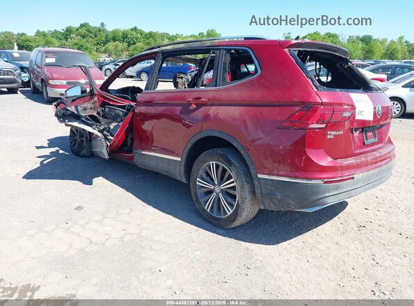 3VV3B7AX3JM022652 2018 VOLKSWAGEN TIGUAN Red Rear left