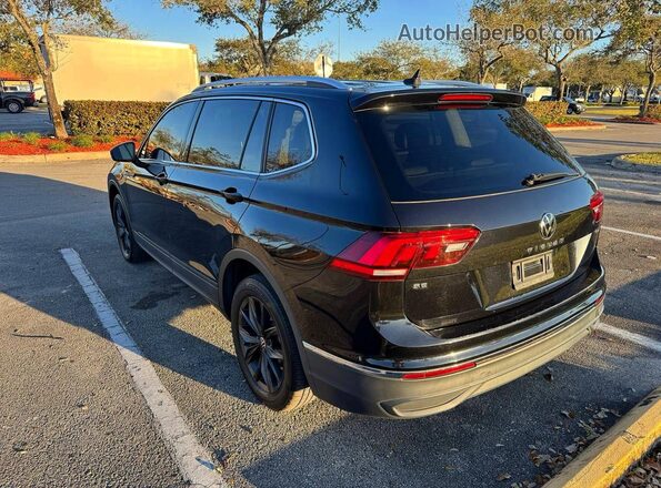 3VV3B7AX3NM020955 2022 VOLKSWAGEN TIGUAN Черный Задняя правая четверть