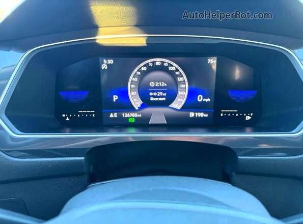 3VV3B7AX3NM020955 2022 VOLKSWAGEN TIGUAN Черный Вид панели приборов