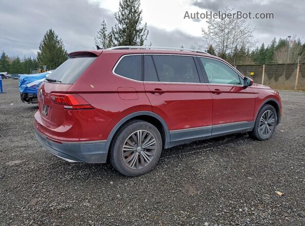 3VV3B7AX6KM041598 2019 VOLKSWAGEN TIGUAN Burgundy Trasero derecho