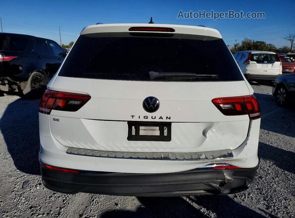 3VV3B7AX7NM015659 2022 VOLKSWAGEN TIGUAN White Вид ззаду