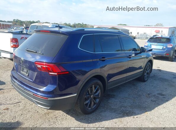 3VV3B7AX8NM176988 2022 VOLKSWAGEN TIGUAN Dark Blue Rear right