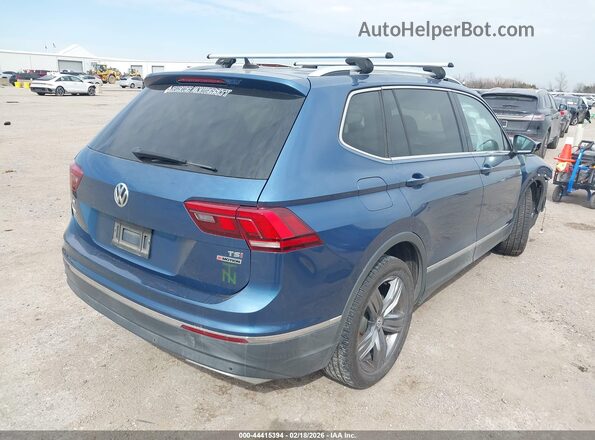 3VV4B7AX4JM012040 2018 VOLKSWAGEN TIGUAN Blue Задня права чверть