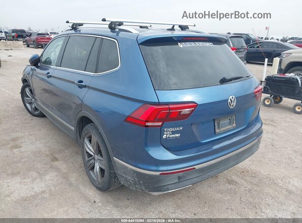 3VV4B7AX4JM012040 2018 VOLKSWAGEN TIGUAN Blue Задня ліва чверть