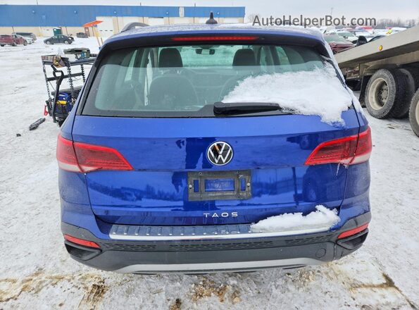 3VV5X7B25RM043012 2024 VOLKSWAGEN TAOS Blue Вид ззаду
