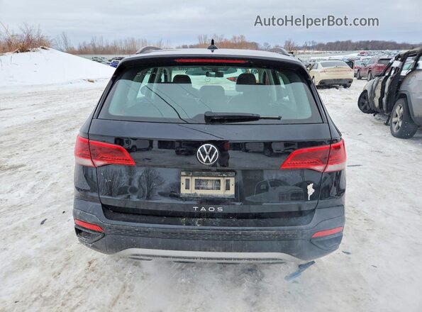 3VVDX7B26NM074677 2022 VOLKSWAGEN TAOS Черный Вид сзади