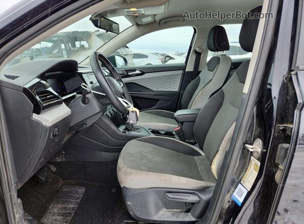 3VVDX7B26NM074677 2022 VOLKSWAGEN TAOS Черный Вид салона спереди