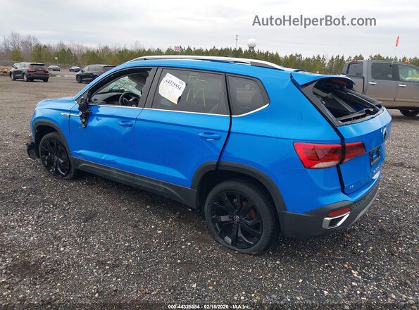 3VVEX7B23PM339790 2023 VOLKSWAGEN TAOS Синий Задняя левая четверть