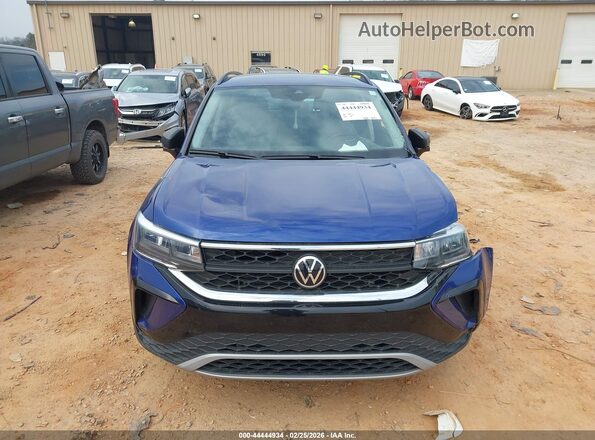 3VVMX7B27NM024080 2022 VOLKSWAGEN TAOS Blue Instrument cluster view