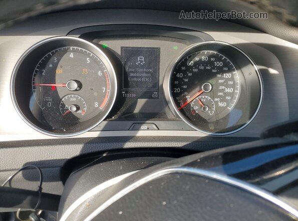 3VW217AU4HM039809 2017 VOLKSWAGEN GOLF Gray Widok zestawu wskaźników