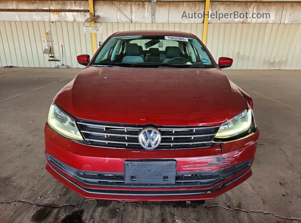 3VW2B7AJ0JM223945 2018 VOLKSWAGEN JETTA Maroon Vista frontal