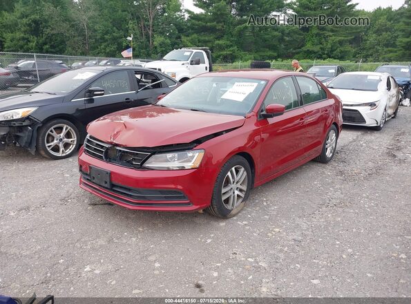 3VW2B7AJ9JM206951 2018 VOLKSWAGEN JETTA Red Przód lewy