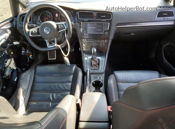3VW447AU8HM014248 2017 VOLKSWAGEN GTI Blue Вид панелі приладів